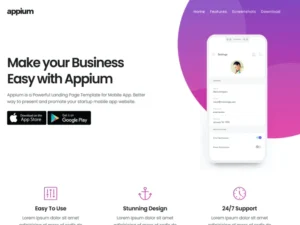 appium-app-landing-page-template-2