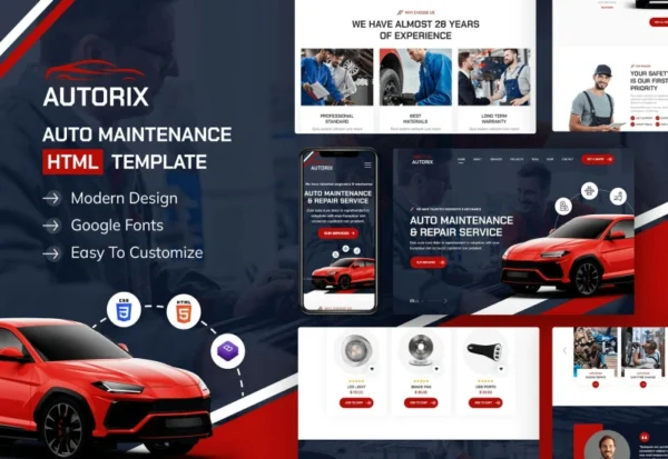 autorix-auto-maintenance-html-template