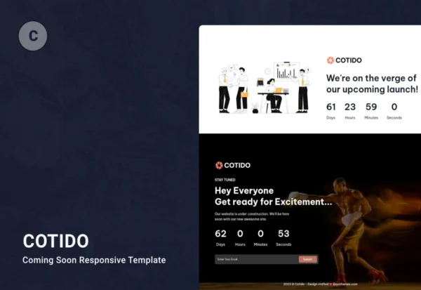 cotido-tailwind-css-coming-soon-html-template