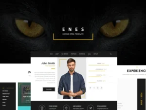 enes-resume-vcard-html-template
