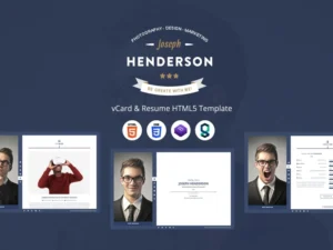 henderson-vcard-resume-html5-template