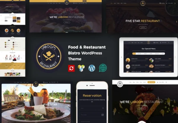 la-boom-food-restaurant-bistro-wordpress-theme