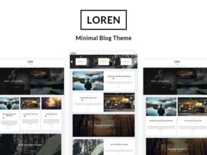 loren-minimal-personal-wordpress-blog-theme