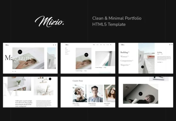 mizio-clean-minimal-portfolio-html5-template