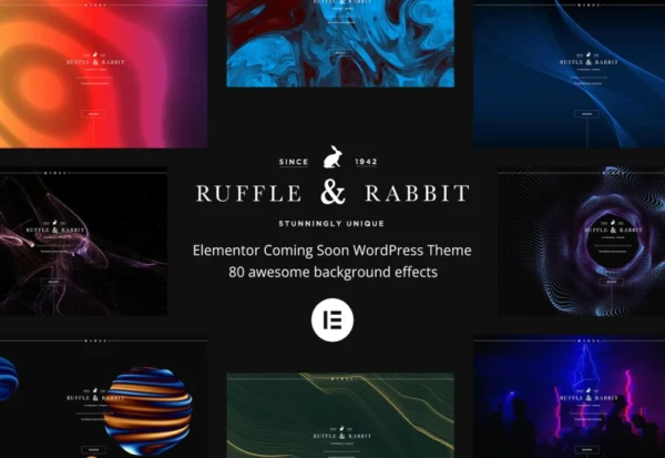 rabbit-elementor-coming-soon-wordpress-theme