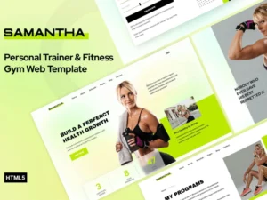samantha-personal-trainer-fitness-gym-template