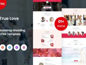 true-love-bootstrap-wedding-template-2